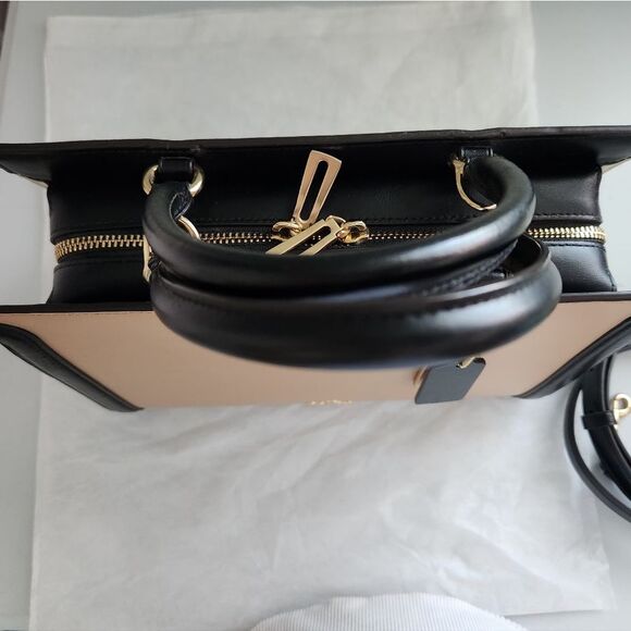 Coach Caryall Crossbody Satchel Bag In Colorblock - Picture 5 of 12